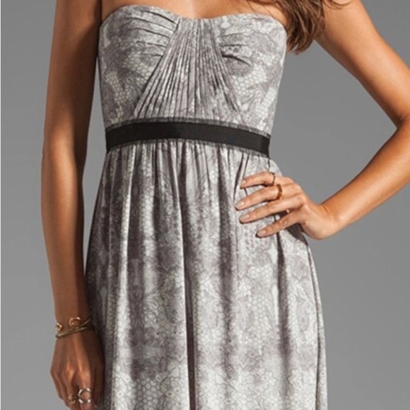 BCBGMAXAZRIA / Revolve, Strapless Maxi Dress Ebony Size O Sweetheart neckline, - Picture 5 of 6